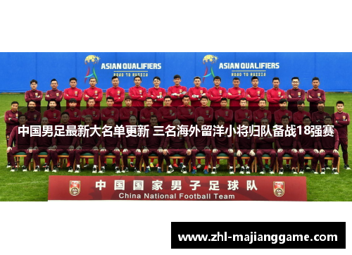中国男足最新大名单更新 三名海外留洋小将归队备战18强赛 中国男足最新大名单更新 三名海外留洋小将归队备战18强赛